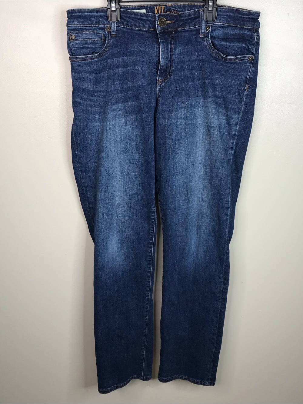 Kut from the Kloth Women’s Dark Blue Katy Boyfriend Jeans Sz 12